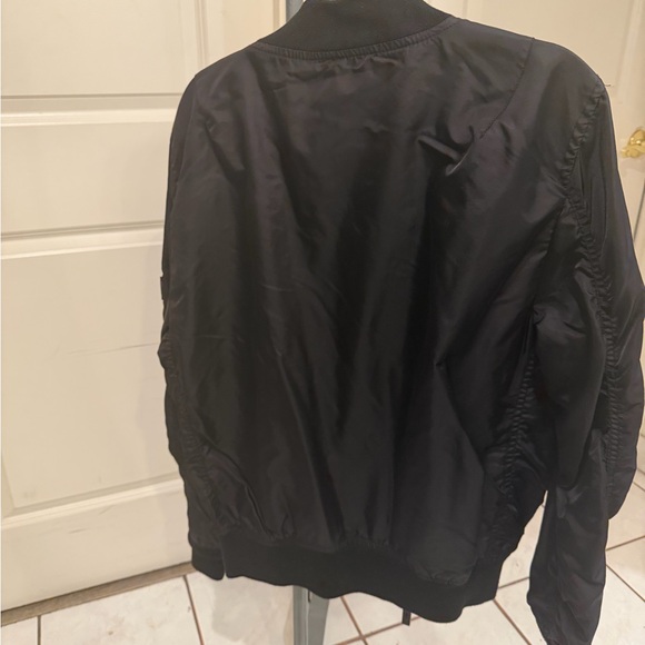 Ring of Fire Men's Dark Bomber Jacket - Picture 2 of 4